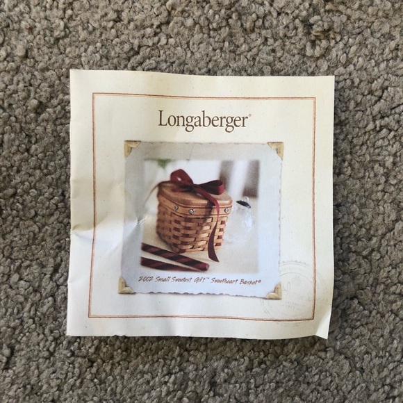 2002 Small Sweetest Gift Sweetheart Basket - Picture 8 of 9